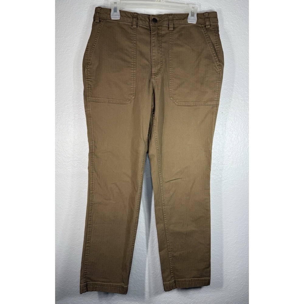 Duluth Trading Co Pants Womens 12x29 Brown Flex Fire Hose Relaxed Fit Workwear